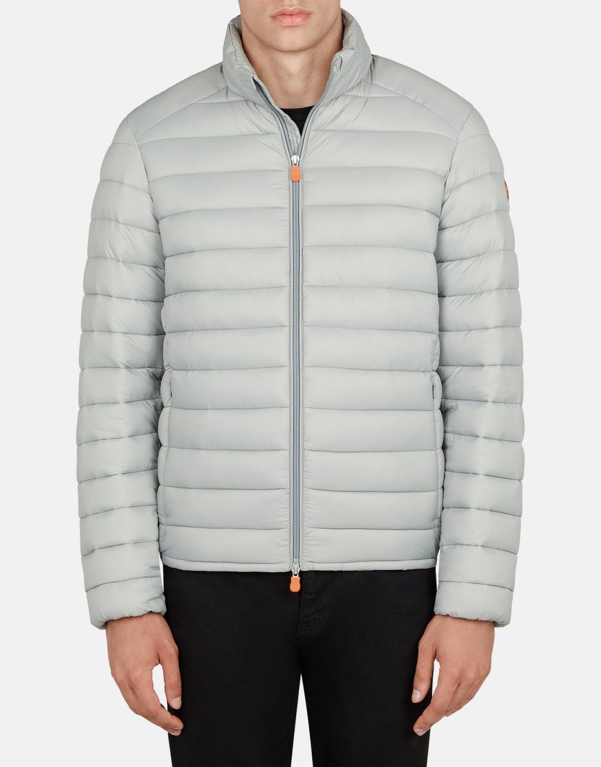 Save The Duck : Men's GIGA Ultralight Puffer Jacket in Light Grey