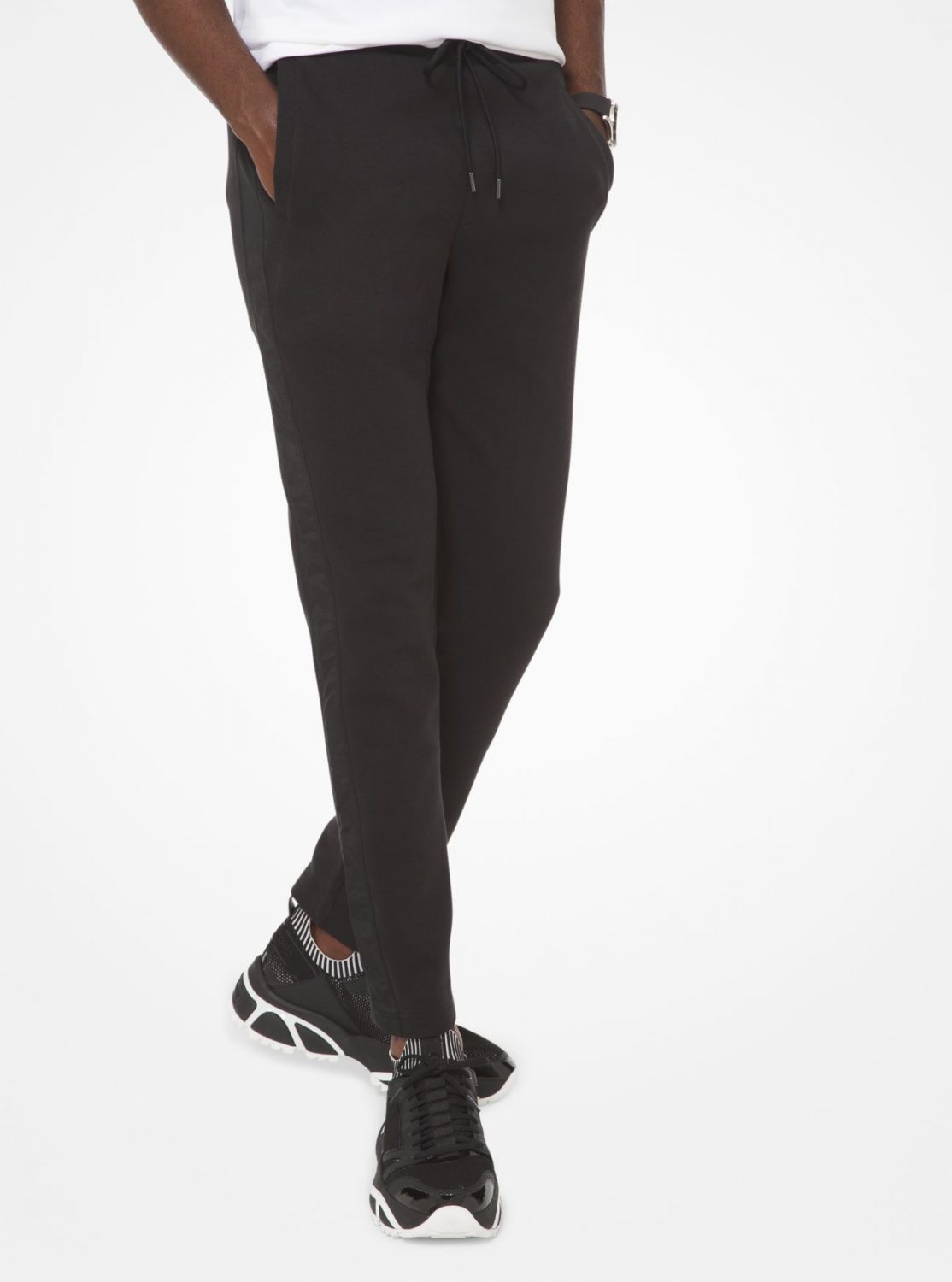 MICHAEL KORS : Black Track Pants