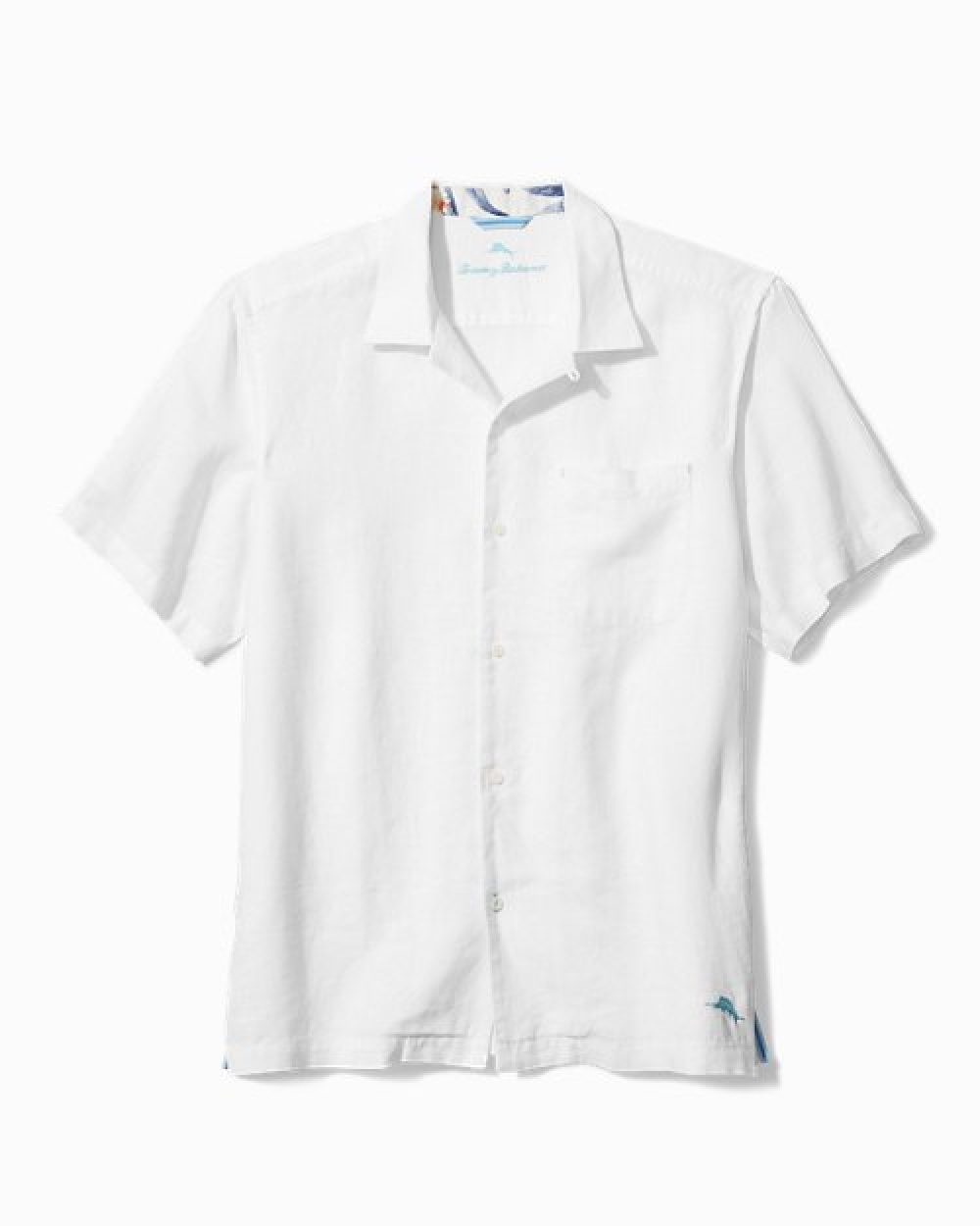 TOMMY BAHAMA: Sea Glass Camp White Shirt